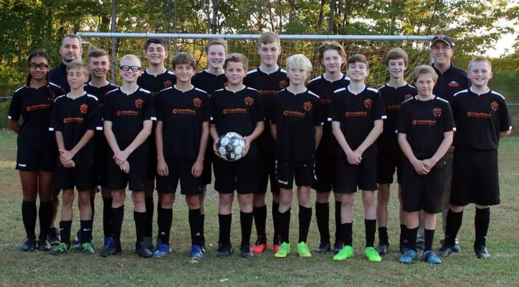 2020 U14 Coed soccer team picture